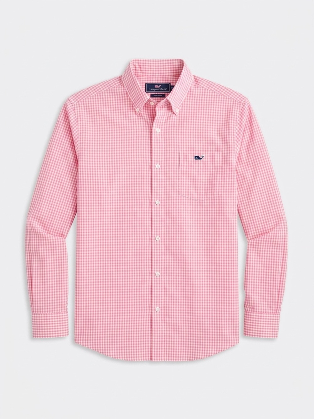 Vineyard Vines Pink Checkered Button Down Shirt